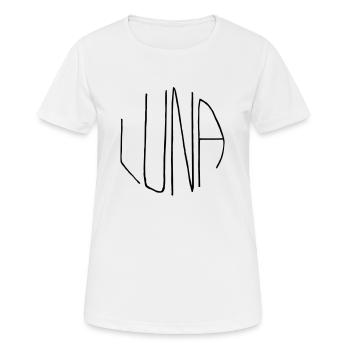 Luna - T-shirt respirant Femme - blanc - Devant - AI Model Female 172 dark (172cm)