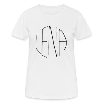 Lena - T-shirt respirant Femme - blanc - Devant - AI Model Female 172 dark (172cm)