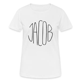 Jacob - T-shirt respirant Femme - blanc - Devant - AI Model Female 172 dark (172cm)