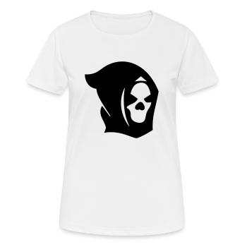 Tête de mort - T-shirt respirant Femme - blanc - Devant - AI Model Female 172 dark (172cm)