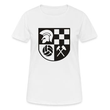 Ska Wappen - Frauen T-Shirt atmungsaktiv - Weiß - Vorne - AI Model Female 172 dark (172cm)