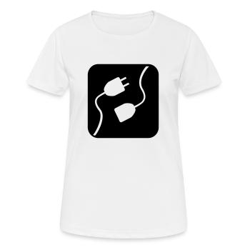 Electricity - Women's Breathable T-Shirt - white - Front - AI Model Female 172 dark (172cm)