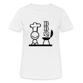 bbq - T-shirt respirant Femme - blanc - Devant - AI Model Female 172 dark (172cm)