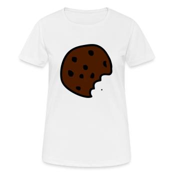 Cookie - Frauen T-Shirt atmungsaktiv - Weiß - Vorne - AI Model Female 172 dark (172cm)