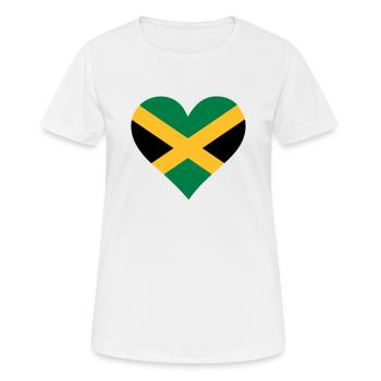 A heart for Jamaica - Women's Breathable T-Shirt - white - Front - AI Model Female 172 dark (172cm)