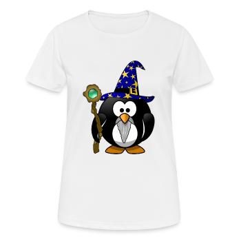 penguin95 - Women's Breathable T-Shirt - white - Front - AI Model Female 172 dark (172cm)