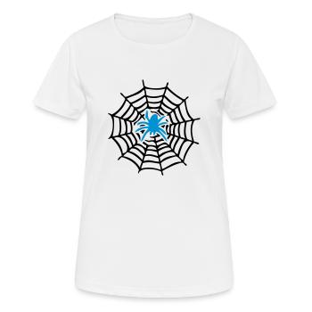 spider man toile d'Araignée - T-shirt respirant Femme - blanc - Devant - AI Model Female 172 dark (172cm)