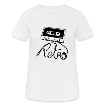 Retro - T-shirt respirant Femme - blanc - Devant - AI Model Female 172 dark (172cm)