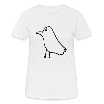 rabe - Frauen T-Shirt atmungsaktiv - Weiß - Vorne - AI Model Female 172 dark (172cm)