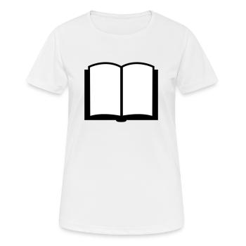 Buch - Frauen T-Shirt atmungsaktiv - Weiß - Vorne - AI Model Female 172 dark (172cm)