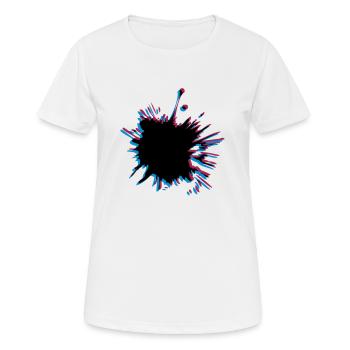 Des taches blob 3D - T-shirt respirant Femme - blanc - Devant - AI Model Female 172 dark (172cm)