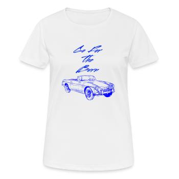Auto Burnout, ich bin nicht alt Ich bin nur Auto Burnout - Frauen T-Shirt atmungsaktiv - Weiß - Vorne - AI Model Female 172 dark (172cm)