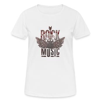 Rock - T-shirt respirant Femme - blanc - Devant - AI Model Female 172 dark (172cm)