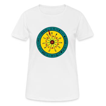 Symbole de l’infini - T-shirt respirant Femme - blanc - Devant - AI Model Female 172 dark (172cm)