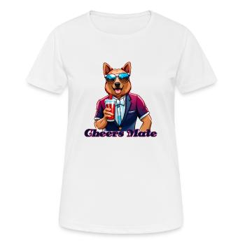 cheers mate - Women's Breathable T-Shirt - white - Front - AI Model Female 172 dark (172cm)