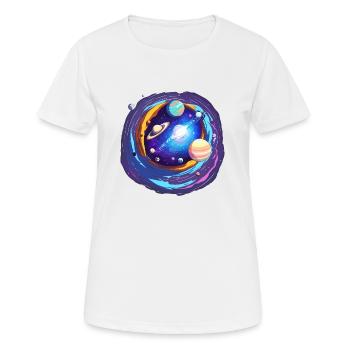 Univers magique - T-shirt respirant Femme - blanc - Devant - AI Model Female 172 dark (172cm)
