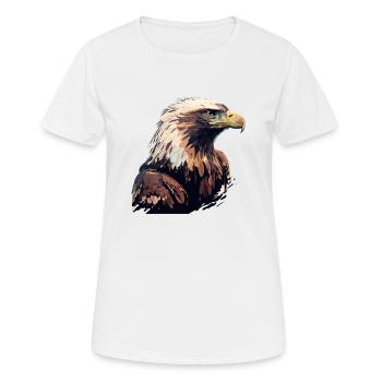 Aigle royal - T-shirt respirant Femme - blanc - Devant - AI Model Female 172 dark (172cm)