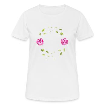 Flower Flower Plant - Women's Breathable T-Shirt - white - Front - AI Model Female 172 dark (172cm)