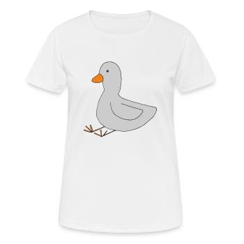 Duck Grey - Women's Breathable T-Shirt - white - Front - AI Model Female 172 dark (172cm)