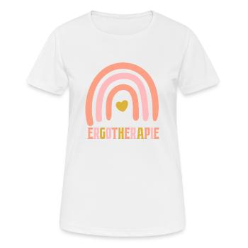 Ergotherapie Regenbogen Ergotherapeutin - Frauen T-Shirt atmungsaktiv - Weiß - Vorne - AI Model Female 172 dark (172cm)
