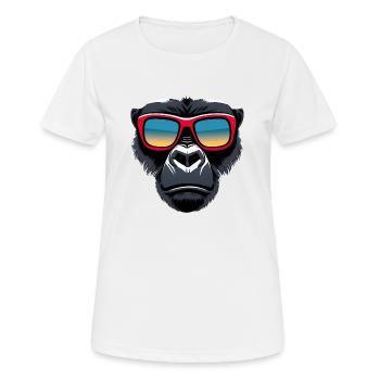 Gorilla - Women's Breathable T-Shirt - white - Front - AI Model Female 172 dark (172cm)