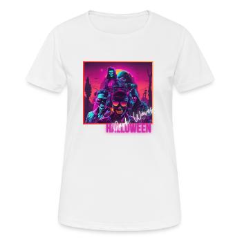 Dark Waves - Women's Breathable T-Shirt - white - Front - AI Model Female 172 dark (172cm)