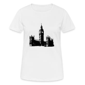 Big Ben et les Chambres du Parlement à Londres - T-shirt respirant Femme - blanc - Devant - AI Model Female 172 dark (172cm)