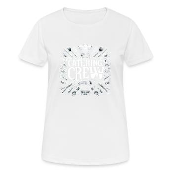 Équipe de restauration 9 - T-shirt respirant Femme - blanc - Devant - AI Model Female 172 dark (172cm)