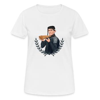 Rieser Grantler // Illustration - Frauen T-Shirt atmungsaktiv - Weiß - Vorne - AI Model Female 172 dark (172cm)
