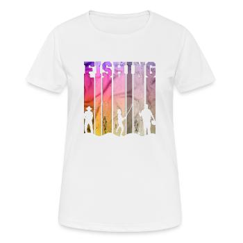 fisch, fisch, angeln, see, meer, angeln, fauna, exotisch - Frauen T-Shirt atmungsaktiv - Weiß - Vorne - AI Model Female 172 dark (172cm)