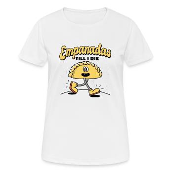 Empanadas - Perfektes Geschenk für Feinschmecker - Frauen T-Shirt atmungsaktiv - Weiß - Vorne - AI Model Female 172 dark (172cm)