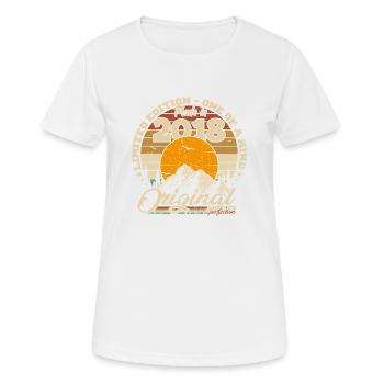 Made in 2018 Geburtstagsgeschenk 2018 Retro 2018 - Frauen T-Shirt atmungsaktiv - Weiß - Vorne - AI Model Female 172 dark (172cm)