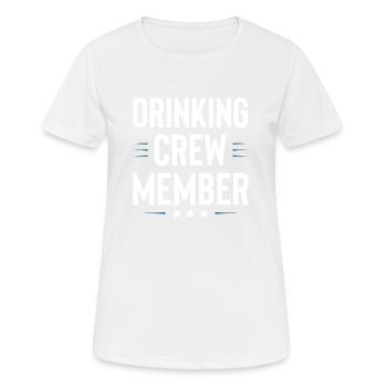 Équipe de boisson - T-shirt respirant Femme - blanc - Devant - AI Model Female 172 dark (172cm)
