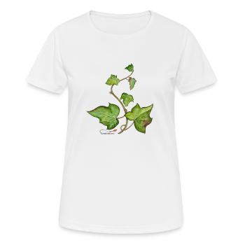 Efeu (Hedera helix) - Frauen T-Shirt atmungsaktiv - Weiß - Vorne - AI Model Female 172 dark (172cm)
