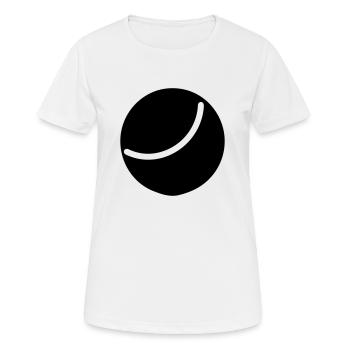 Balle de tennis - T-shirt respirant Femme - blanc - Devant - AI Model Female 172 dark (172cm)