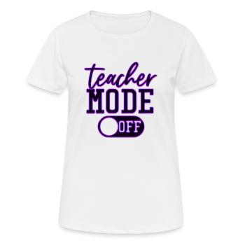 Enseignant, école primaire, enseignement primaire, diplôme d’enseignant - T-shirt respirant Femme - blanc - Devant - AI Model Female 172 dark (172cm)