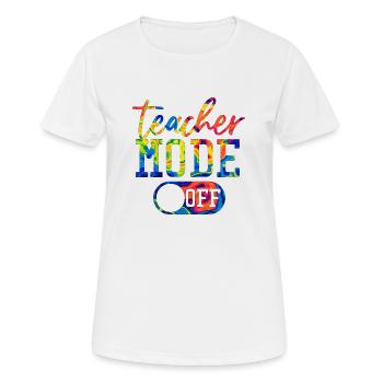 Enseignant, école primaire, enseignement primaire, diplôme d’enseignant - T-shirt respirant Femme - blanc - Devant - AI Model Female 172 dark (172cm)