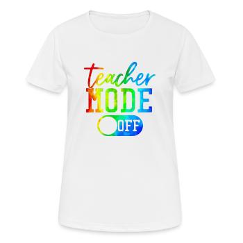Enseignant, école primaire, enseignement primaire, diplôme d’enseignant - T-shirt respirant Femme - blanc - Devant - AI Model Female 172 dark (172cm)