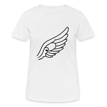 Angel Wings - Women's Breathable T-Shirt - white - Front - AI Model Female 172 dark (172cm)
