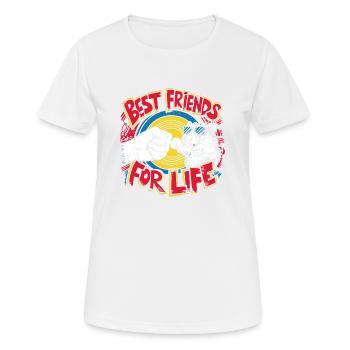 Tierische Freundschaft für Hamsterfans - Frauen T-Shirt atmungsaktiv - Weiß - Vorne - AI Model Female 172 dark (172cm)