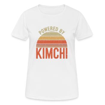 Korean indulgence and kimchi love - Women's Breathable T-Shirt - white - Front - AI Model Female 172 dark (172cm)
