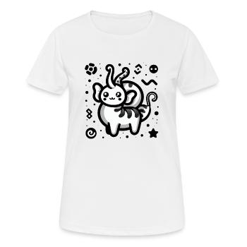 Niedliche fantastische Kreatur - Frauen T-Shirt atmungsaktiv - Weiß - Vorne - AI Model Female 172 dark (172cm)