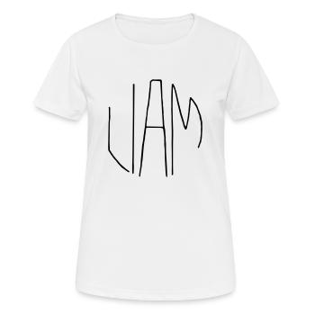 Liam - Frauen T-Shirt atmungsaktiv - Weiß - Vorne - AI Model Female 172 dark (172cm)