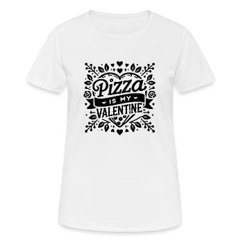 Pizza is My Valentine - Women's Breathable T-Shirt - white - Front - AI Model Female 172 dark (172cm)