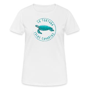 La Tortuga * Islas Canarias - T-shirt respirant Femme - blanc - Devant - AI Model Female 172 dark (172cm)