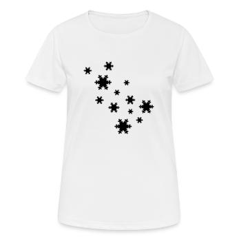 neige - T-shirt respirant Femme - blanc - Devant - AI Model Female 172 dark (172cm)