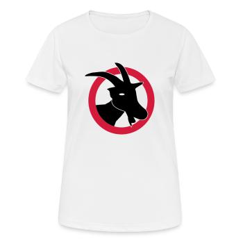 Attention goats - Women's Breathable T-Shirt - white - Front - AI Model Female 172 dark (172cm)