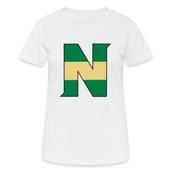 N droit - T-shirt respirant Femme - blanc - Devant - AI Model Female 172 dark (172cm)