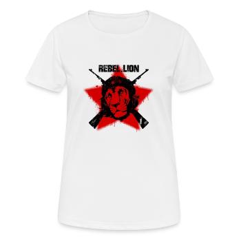 Rebel Lion - Women's Breathable T-Shirt - white - Front - AI Model Female 172 dark (172cm)