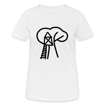 Baumhaus vom Nikolaus - Frauen T-Shirt atmungsaktiv - Weiß - Vorne - AI Model Female 172 dark (172cm)